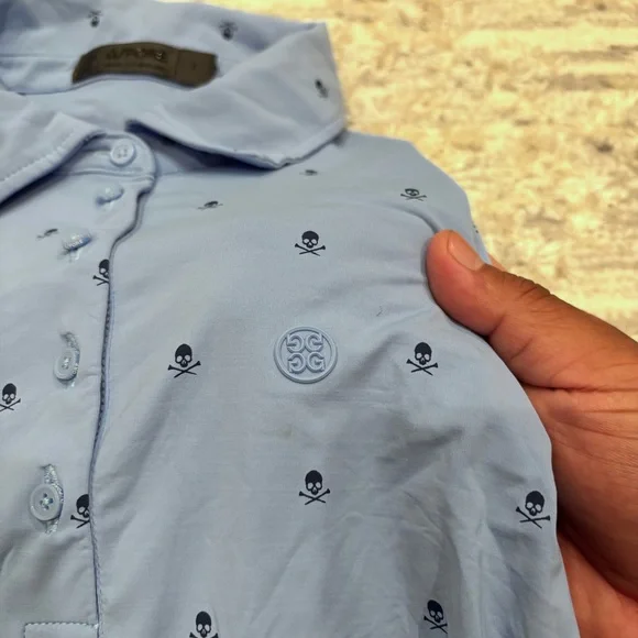G/FORE Skull & T’s Killer Polo Women’s Large Performance Stretch Wicking Golf - Picture 7 of 13